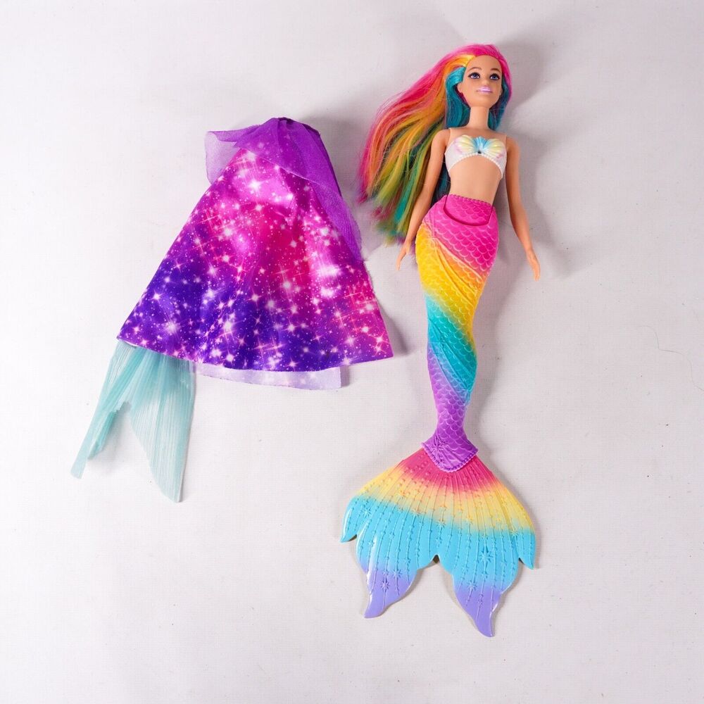 15" Rainbow Mermaid Barbie Doll Dolly Girl Action Figure Toy Figurine Model Pink